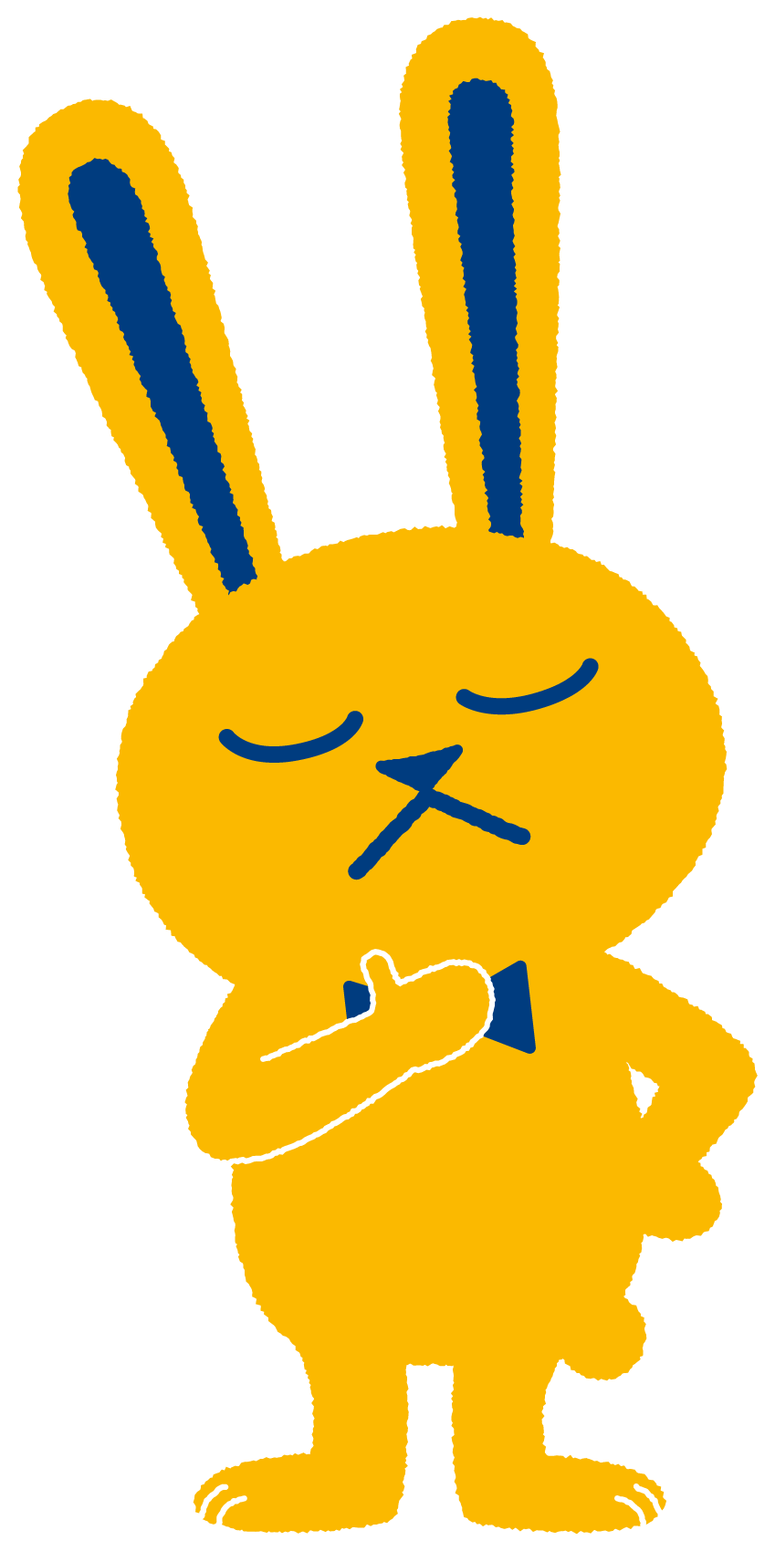こくみんうさぎ 考える